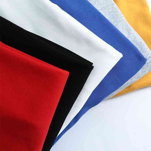 

2021trendy brand sweater spring and autumn new pure color simple versatile hoodie casual loose add fat increase men's group buying, Black