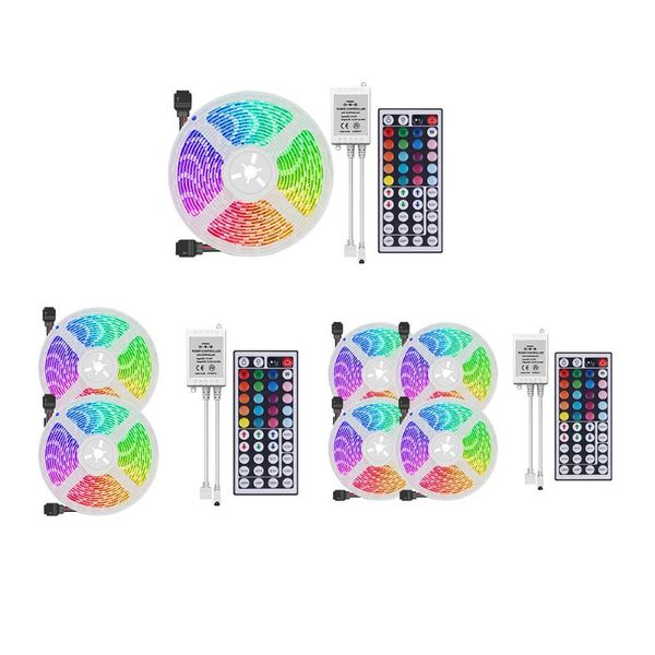 

interior&external lights vodool smd 3528 led strip light rgb flexible tape ribbon lamp with remote control for tv deskscreen decorative