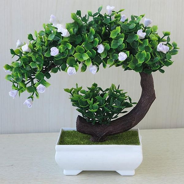 

artificial green plants bonsai simulation plastic small tree pot plant potted ornaments for home table garden decor