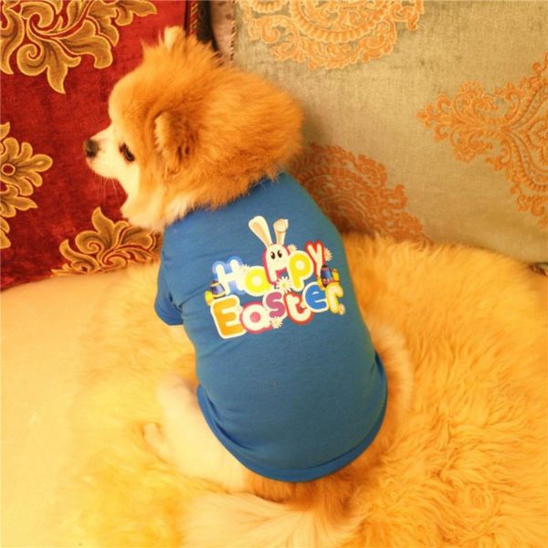 

dog apparel happy easter party vest t shirts cartoon pet cat clothes chihuahua yorkies summer apparels