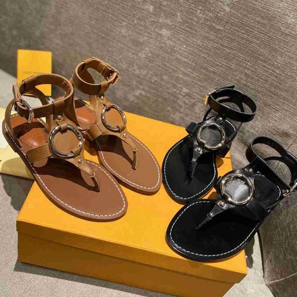 

sandals 2021 clip toe women genuine leather flat shoes summer casual buty damskie outdoor chausson femme zapatillas mujer, Black