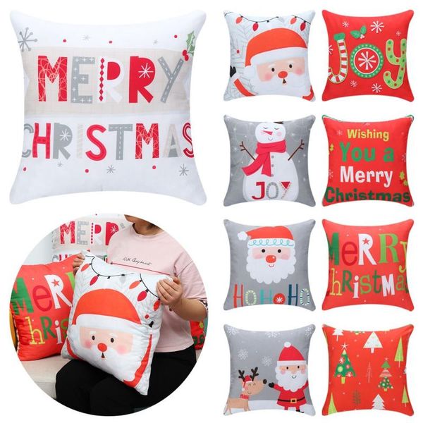 

pillow case home year gifts xmas ornaments merry christmas covers cushion cover