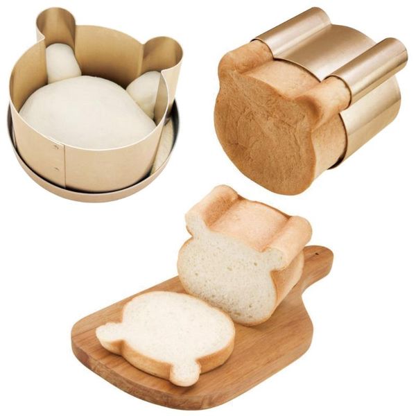 

other bakeware non-stick bear head bread mold toast cartoon mousse ring baking tool