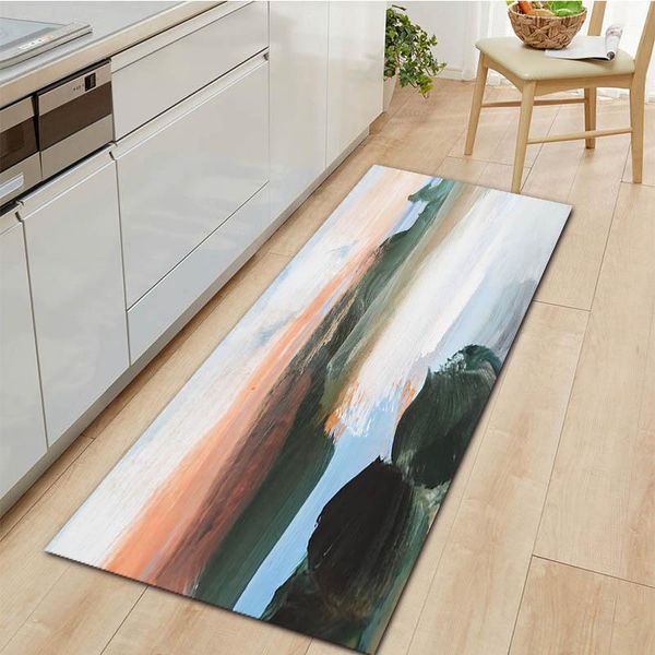 

carpets simple abstract oil painting entrance doormat home kitchen carpet balcony living room bedside decorative rugs non-slip bath mat