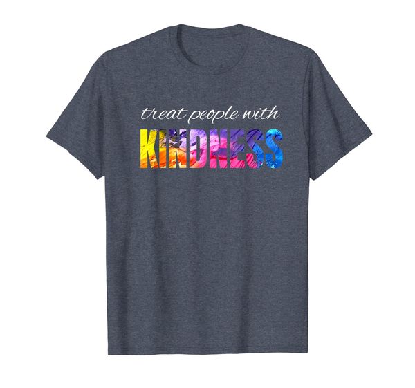 

treat people with kindness t-shirt men women children, White;black