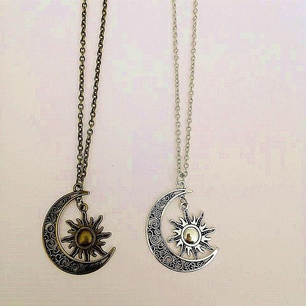 

pendant necklaces a song of and fire the moon, sun stars necklace my life, Silver