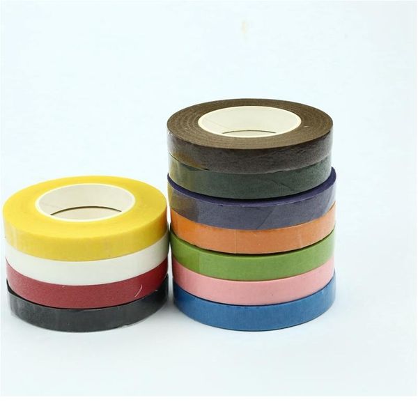 

1roll adhesive tape diy christmas wreath handmade material packaging flower rod artificial flowers gifts box home decor jllnnn