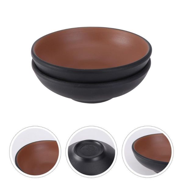 

bowls 2pcs simple style shallow japanese ramen tableware