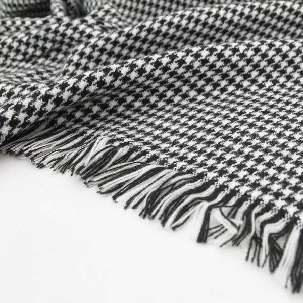 

Scarf for Women plaid bufandas mujer black Houndstooth warm scarf women winter scarves shawls Blanket, Blue;gray