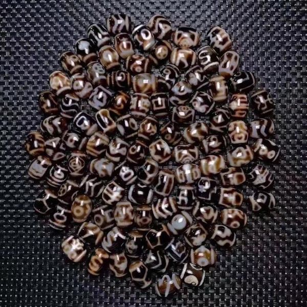 

other 100pcs/lot jewelry accessories loose beads tibet unique natural agate dzi ethnic style old wholesale in bulk