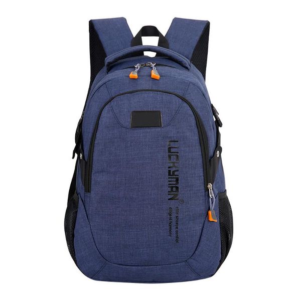 

backpack computer notebook backpacks canvas solid zipper preppy style softback handle student leisure travel bag