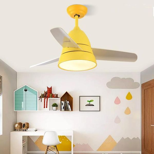 

macaron color serirs ceiling fans nordic style hanging lamps contemporary living room dinning room bedroom ceiling fans lighting