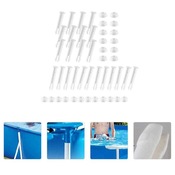 

pool & accessories 24pcs accessory joint pin swimming adapter with cap
