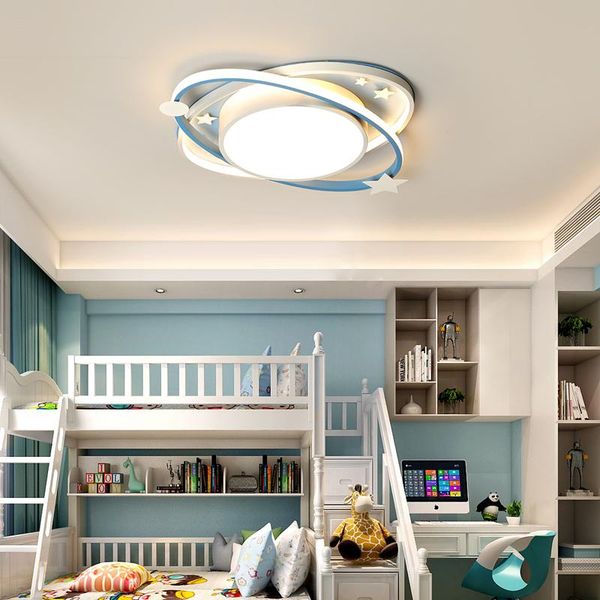 

ceiling lights cartoon nursery kids light oval blue creative personality lamp for children's room girls boys bedroom led lighting