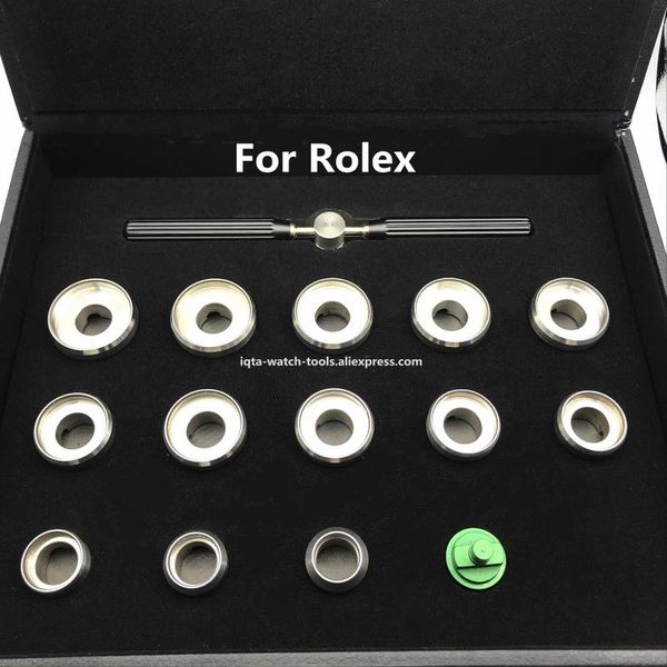 

repair tools & kits case opening die set with handle for r watch cases - includes 13 sizes watchmaker