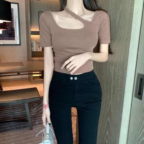 

women's t-shirt woman tshirts short-sleeved summer crop mujer camisetas, White