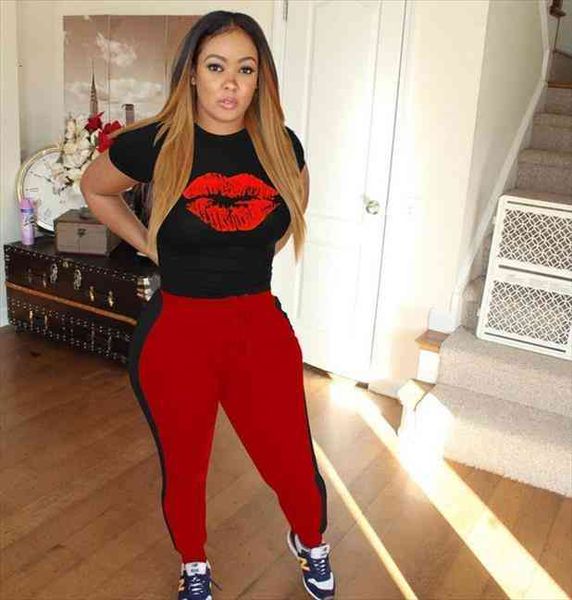 

letters print tracksuit sets womenpant autumn off shoulder two piece set elegant blouse elastic waist long, White