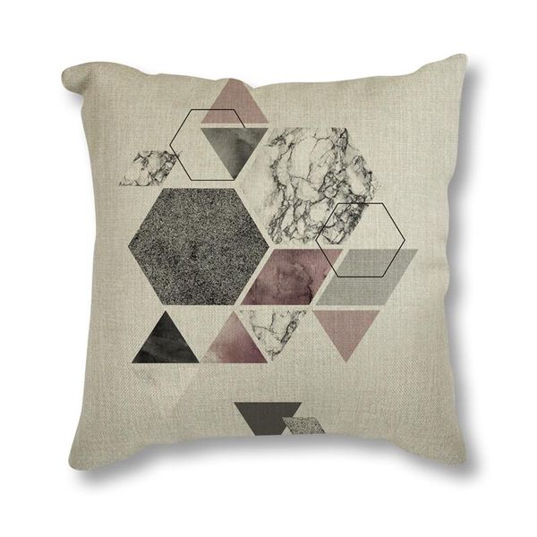 

cushion/decorative pillow square throw 45x45 cm geometric design nordic back sofa bed seat cushion striped plaid decorative linen cotton