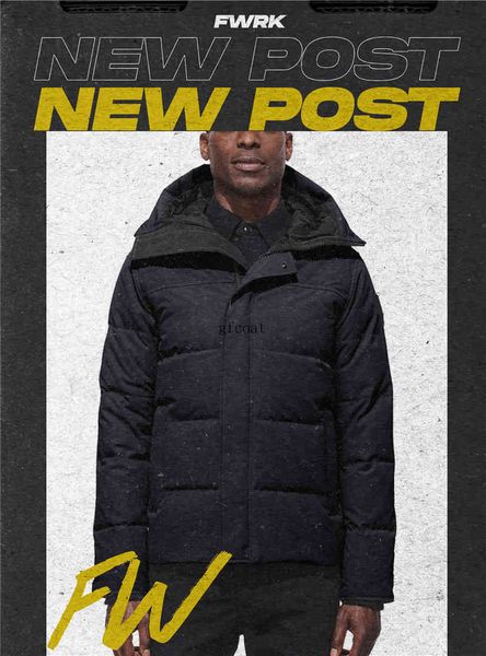 

2021 mens parkas classic et fur hooded canada down coat bue size windbreaker outdoor warm zipper thick ets go17, Black