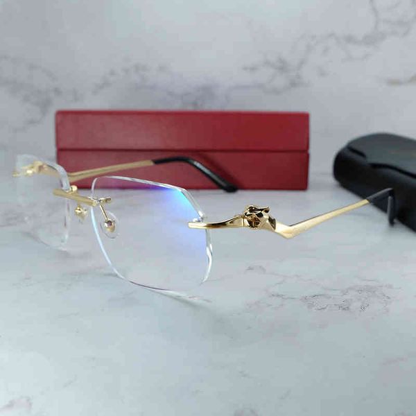 

model clear eyeglasses frame polygon vintage transparent eye mens accessories rimless eyewear for men and women rlcy sunglasses, White;black