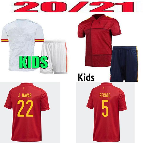 

020 2021spain soccer jersey 20 21 camiseta de futbol sergio ramos morata ferran fati olmo child + suit football shirt, Black;yellow