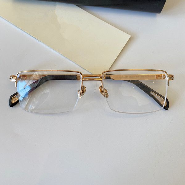 Довольно высококачественный дизайн моды Новые мужские Оптические очки Темперамент Тип металлов Полукамуляционные очки Роскошный дизайн щедрые рабочие очки