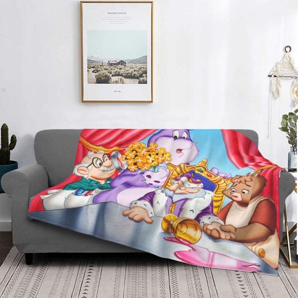 

blankets the adventures of teddy ruxpin grubby fantasy cartoon blanket flannel spring autumn worry warm throws for winter bedding