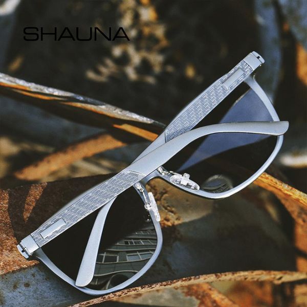 

sunglasses shauna magnesium aluminum frame fashion polarized men driving sun glasses spring hinge, White;black