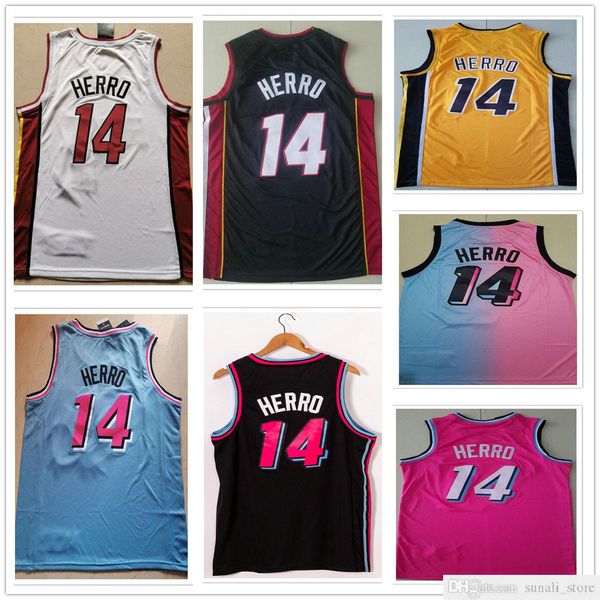 

stitched men tyler 14 herro jerseys 2021 new earned yellow pink blue city black white red basketball college shirts fast shipping, Black;red