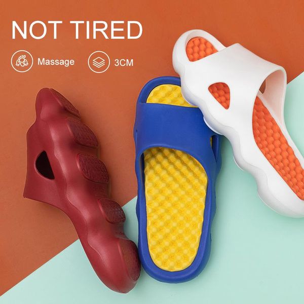 

spot men and women drag anti-slip couples soft-soled bath thick-soled slippers trend shoes for men men's slippers shoes, Black