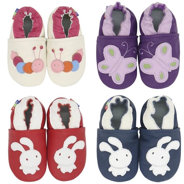 

carozoo kids first walkers baby boy shoes soft leather handmade slippers 210317