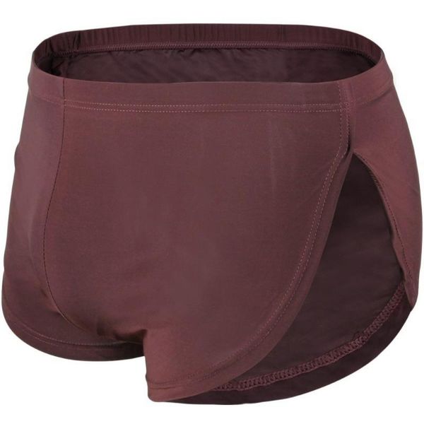 

man underwears gay polyester mens solid short breathable ice silk underpants pants pouch boxer underwear high quality, Black;white