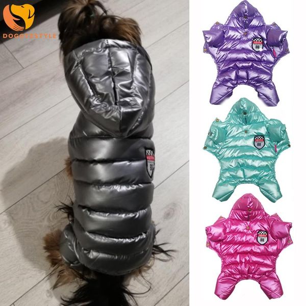 

dog apparel pet jumpsuit winter warm puppy clothes waterproof hooded jacket coat for chihuahua yorkie shih tzu overalls clothing
