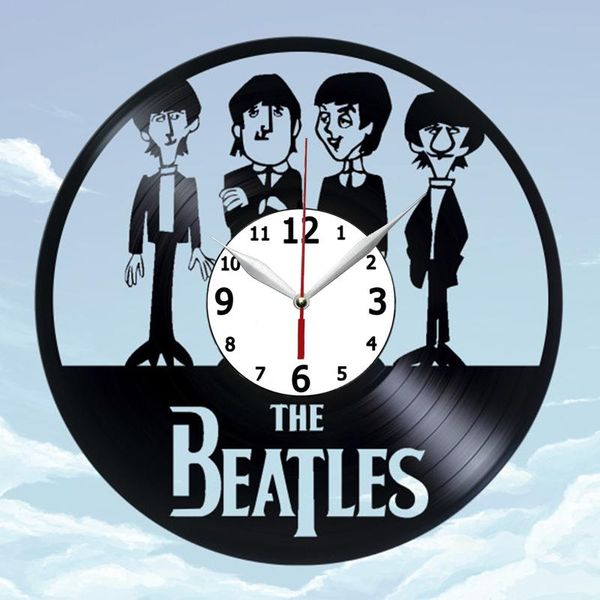 

wall clocks famous band cd record clock hollow 3d decorative hanging art decor classic exclusive