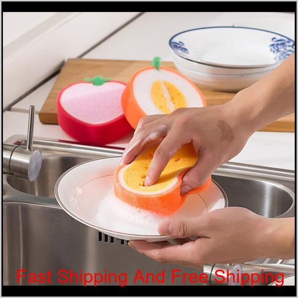 

cute fruit shape microfiber kitchen sponge for washing scouring pad washing towel sponges dishes clearing kitche qylwqu pthome