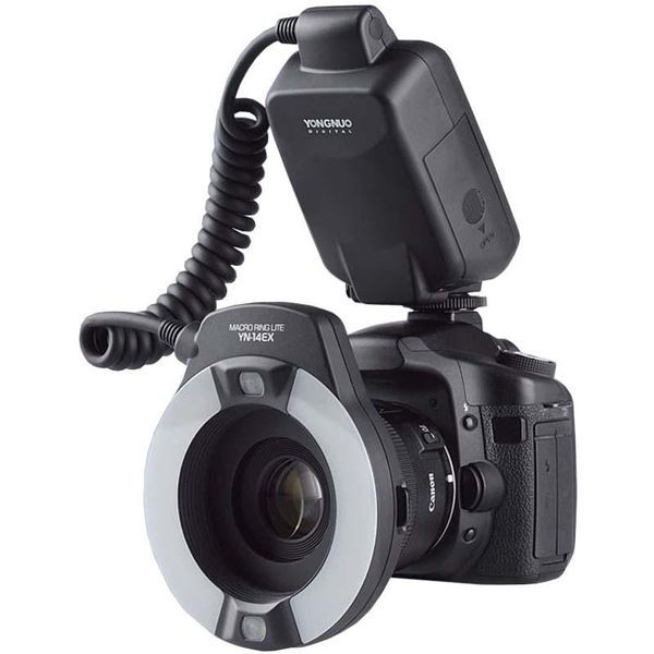 

yongnuol macro ring flash lighting light yn-14ex for cameras as mr-14ex