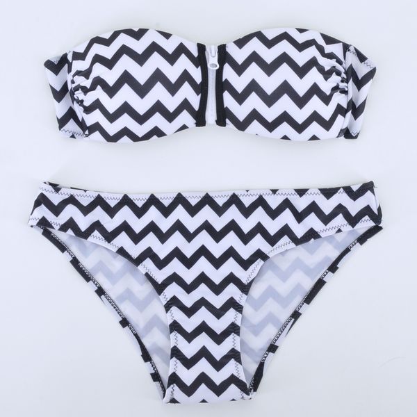 

new bikinis women swimwear solid bikinis set striped with zipper high cut bikini swimwear bathing suit biquini