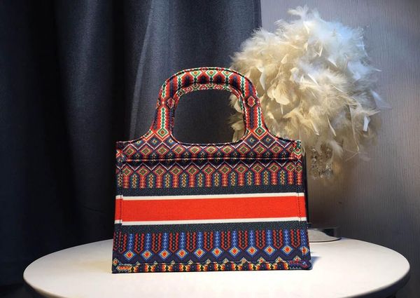 

2021 fashion luxury brand women's handbag wallet small canvas tote bag wholesale color printing logo tote bag clutch