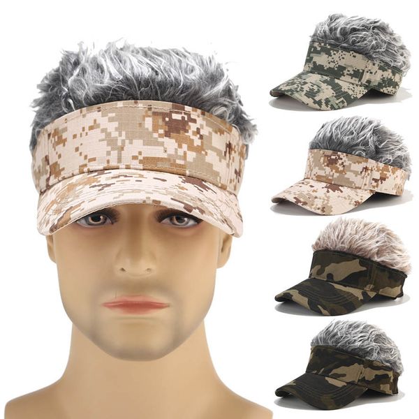 

baseball cap camo hat wig male street trend cap female leisure golf hat ing