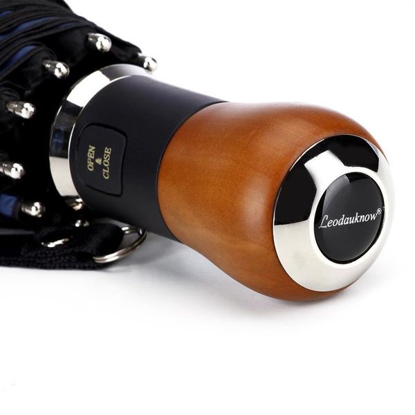 

umbrellas luxury automatic big umbrella men business windproof 10k folding golf sun wooden handle outdoor uv protection parasol
