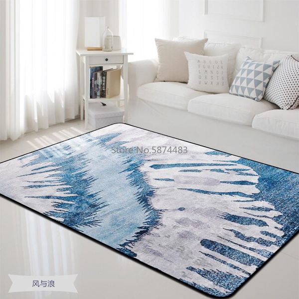 

carpets nordic blue series large carpet bedside living room bedroom coffee table floor mat