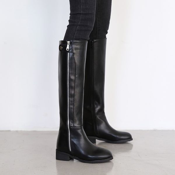 

autumn and winter ladies boots girls fashion toe high heels black women's shoes size 33-42 1smw