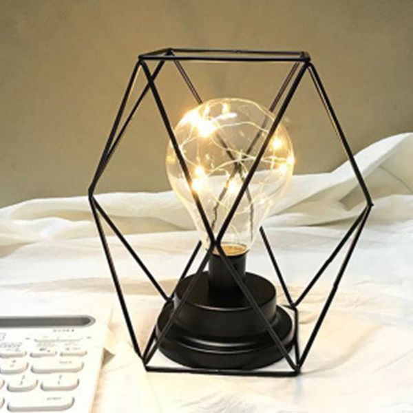 

night lights home decoration luminous bedside removable gift battery powered diamond bedroom table festival kids led lamp copper wire