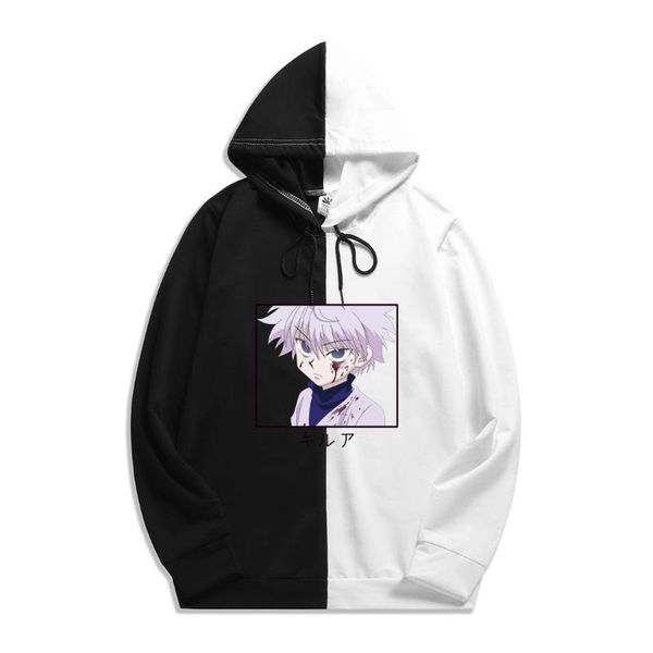 

men's hoodies & sweatshirts 2021 summer fashion attack on titan print patchwork hoodie the sharingan pullovers streetwear thin clothing, Black