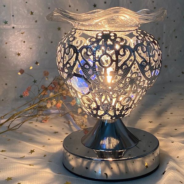 

fragrance lamps electric metal incense burner waterfall backflow essential oil lamp bedroom waterval zen decor ef50ib