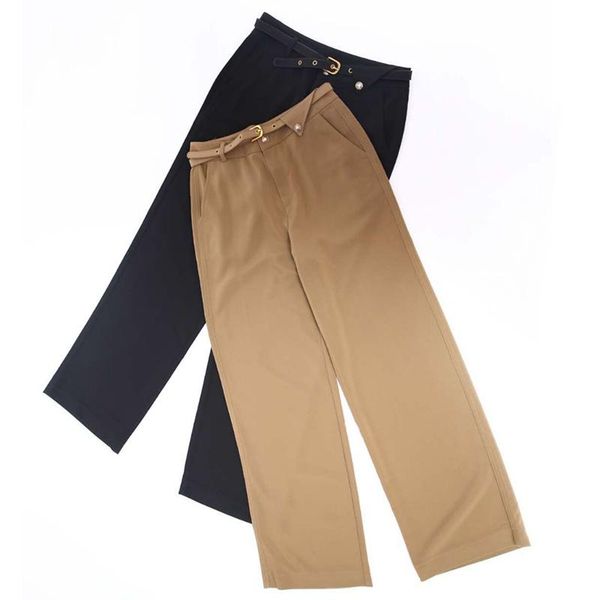 

women's pants & capris spring and autumn summer wear for women high waist full length zipper cotton woman fashion 2021 w21565-6 spots, Black;white