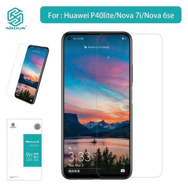 

nillkin simple nice anti-explosion tempered glass screen protector for huawei p40lite nova7i nova6se real stock