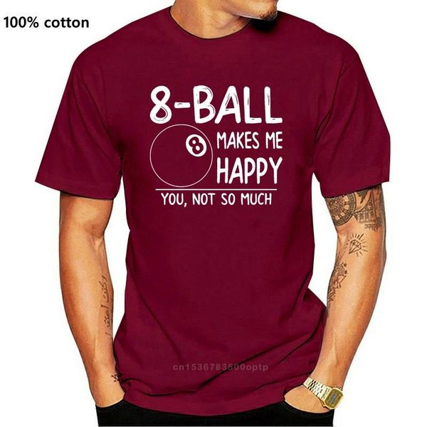 

men's t-shirts pool shirt 8 ball makes me happy you not so much shirt, tshirt, billiards t gifts, White;black