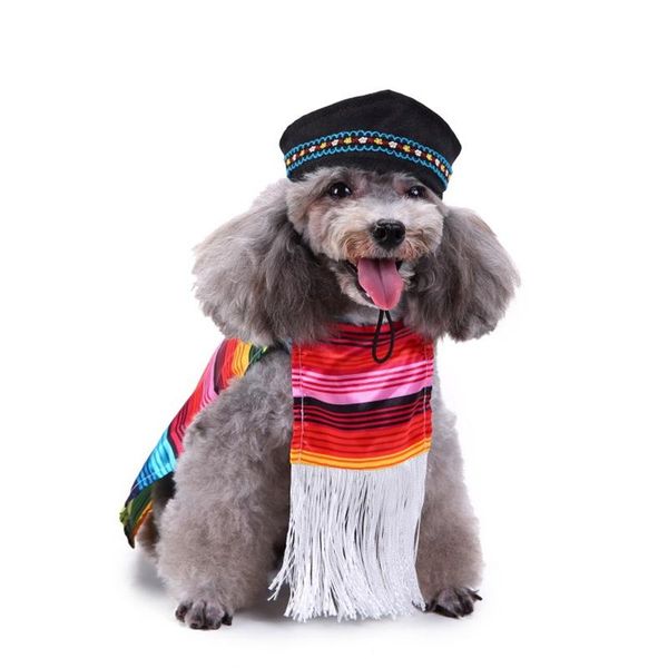 

dog apparel -pet costume, mexican christmas clothes creative funny m