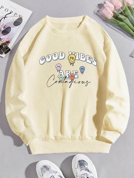 

cartoon & letter graphic thermal pullover o8vr#, White;black